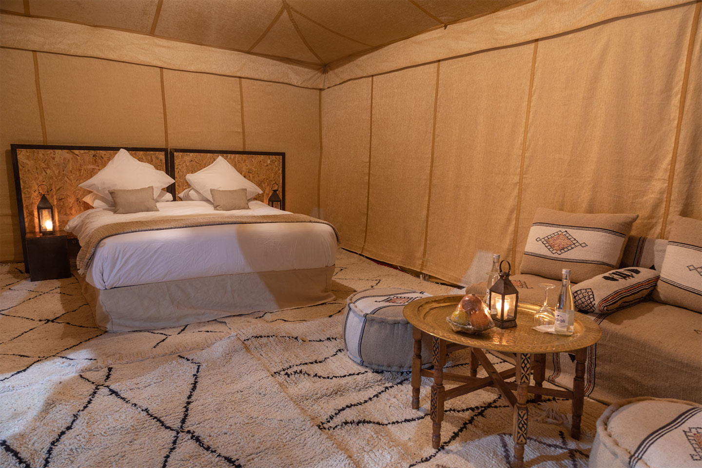 Experience luxury camping at Camp Agafay with elegant tents, stunning desert views, gourmet dining, and unique activities. Your unforgettable Moroccan getaway awaits!